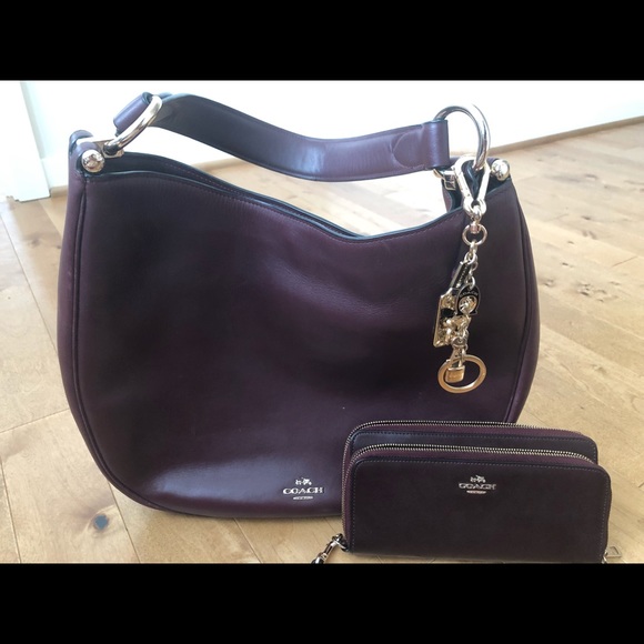 Coach Nomad hobo shoulder bag with keychain wallet - Picture 2 of 8